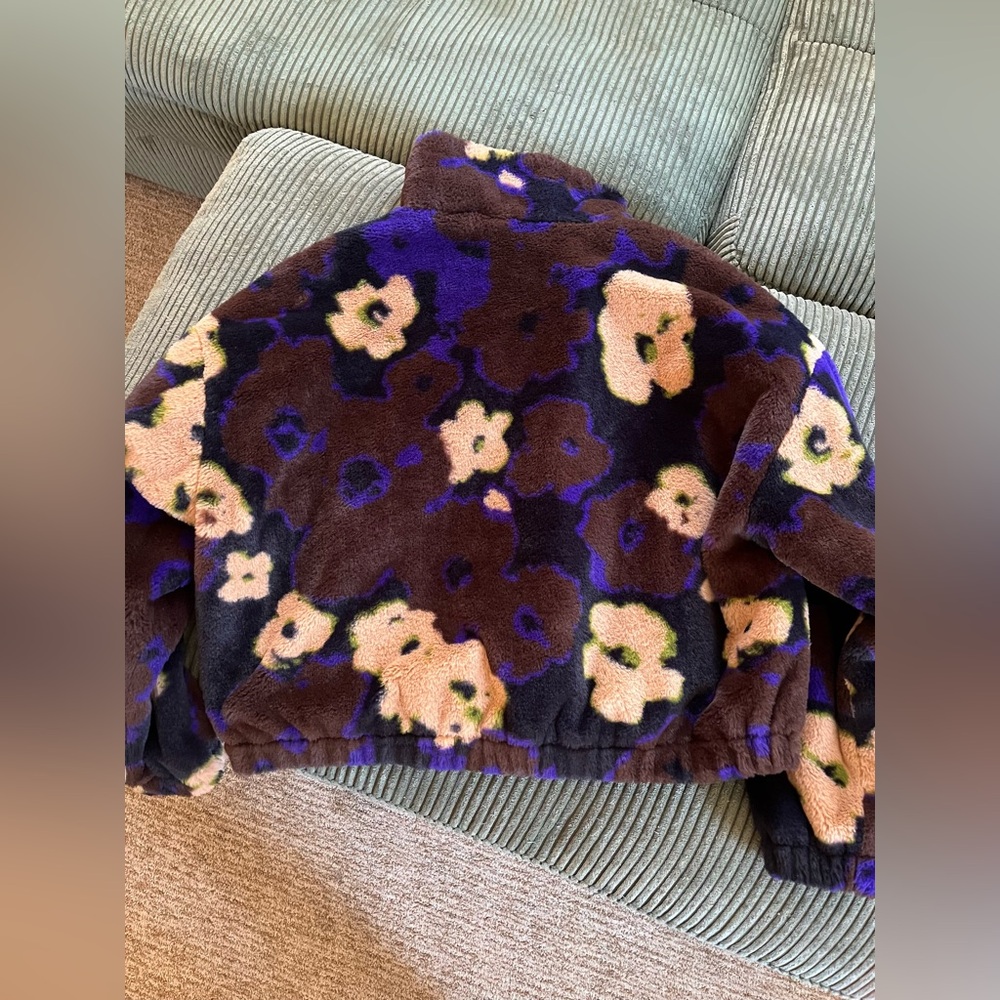 Colorful Women’s Fleece Jacket with Zip - Picture 3 of 3